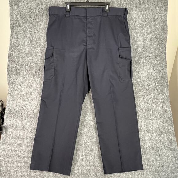 Flying‎ Cross Pants Mens 42 Navy Valor Cargo Flex Waist Uniform Firefighter EMT - Picture 1 of 8
